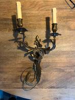 Antieke Messing Wandlamp, Ophalen of Verzenden, Gebruikt, Metaal, Minder dan 100 cm