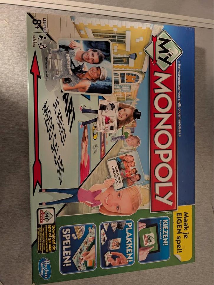 My Monopoly - Personaliseer je eigen spel!, Hobby en Vrije tijd, Gezelschapsspellen | Bordspellen, Zo goed als nieuw, Een of twee spelers