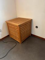 Deken kist of bijzettafel teak hout, Huis en Inrichting, Gebruikt, Rechthoekig, 45 tot 60 cm, Minder dan 55 cm