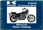 Kawasaki Z750 H parts list (1870z) motor, Motoren, Handleidingen en Instructieboekjes, Ophalen of Verzenden, Kawasaki