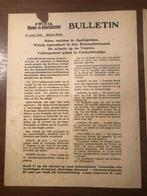 Friesland en Putten (Veluwe) 2x Bulletin Frisia  Nieuws- en, Verzamelen, Militaria | Tweede Wereldoorlog, Ophalen of Verzenden