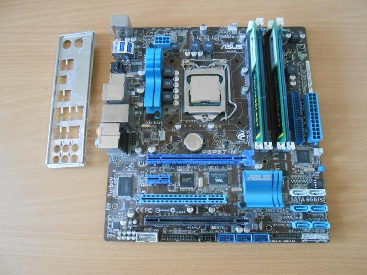 Moederbord, i5 processor, 8gb ram geheugen, Computers en Software, Moederborden, Gebruikt, Intel, DDR3, Ophalen