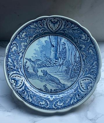 Prachtig delfts blauwe vintage wandbord. Gemaakt door Boch beschikbaar voor biedingen