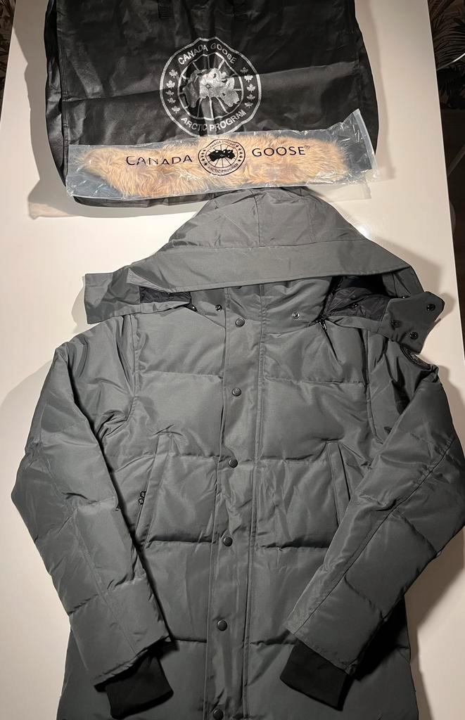 canada goose jas grijs - inclusief alle toebehoren- maat M, Kleding | Heren, Jassen | Winter, Nieuw, Maat 48/50 (M), Grijs, Ophalen of Verzenden