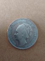 zilveren 1 gulden Wilhelmina munt uit 1923, Ophalen of Verzenden, Koningin Wilhelmina, 1 gulden, Zilver