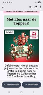 Concert De Toppers Christmas party 2e kaartje gratis, Tickets en Kaartjes, Evenementen en Festivals, Twee personen