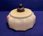Art Deco Glazen Hanglamp. Antiek. Bloem Decoratie., Ophalen of Verzenden