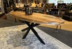 Eettafel ovaal 240cm. met spinpoot Direct/leverbaar E-1950, 200 cm of meer, 50 tot 100 cm, Nieuw, Metaal