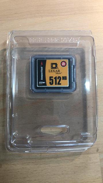 Lexar Compact Flash 512mb beschikbaar voor biedingen