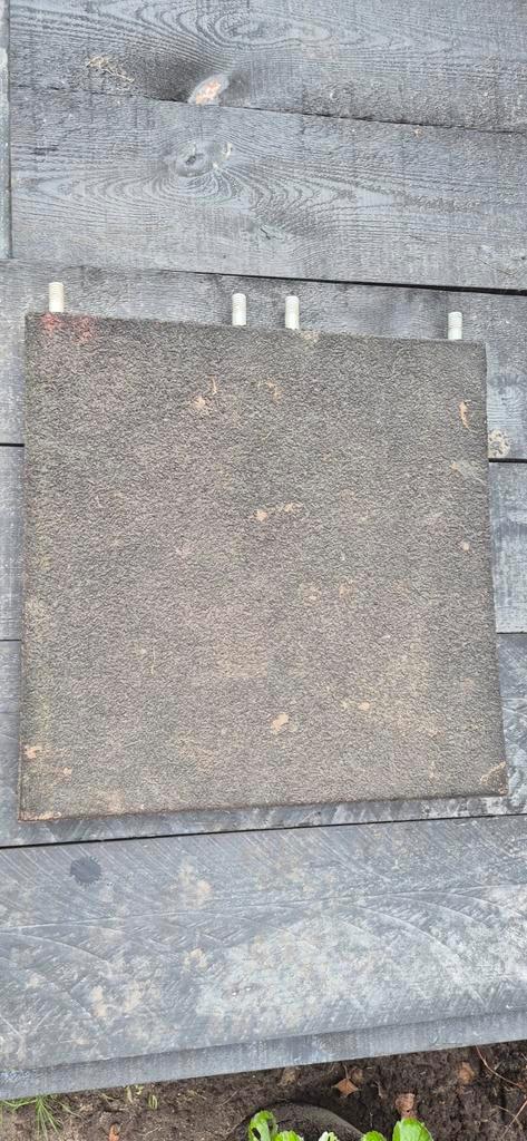 Rubber Tegels 49,5x49,5x5cm, Tuin en Terras, Tegels en Klinkers, Gebruikt, Terrastegels, Rubber, Minder dan 5 m², Ophalen of Verzenden