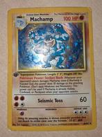 Machamp First Edition pokemon, Ophalen of Verzenden, Gebruikt, Losse kaart, Foil