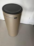 Brabantia Touch Bin - Metallic Gold - 30L, Ophalen, Gebruikt, 50 tot 75 cm, Metaal