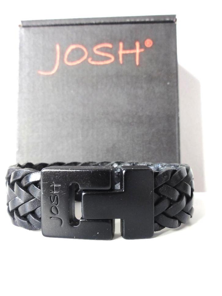 Nieuwe Josh heren armband, Sieraden, Tassen en Uiterlijk, Armbanden, Nieuw, Leer, Zwart, Verzenden