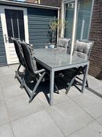 Mooie set tafel 1.60x90 met 4 stoelen, Ophalen, Gebruikt, Overige materialen