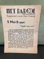 Het parool, dagblad voor Den Haag mei 1945 (160725), Ophalen of Verzenden, Overige soorten, Nederland, Overige typen