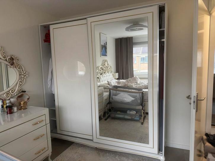 Stevige kledingkast en ladekast van MDF, Huis en Inrichting, Kasten | Kledingkasten, Gebruikt, 200 cm of meer, 100 tot 150 cm