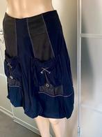J348 Mc Planet apart vintage rokje maat 42=L rok zwart, Kleding | Dames, Mc Planet, Zwart, Maat 42/44 (L), Ophalen of Verzenden