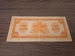 Biljet 10 gulden 1943, muntbiljet Wilhelmina, Postzegels en Munten, Bankbiljetten | Nederland, Ophalen of Verzenden, 10 gulden