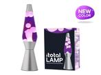 I-Total Lavalamp raket paars -roze demonstratiemodel -1766v2, Huis en Inrichting, Lampen | Tafellampen, Minder dan 50 cm, Glas