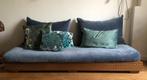 Marrokaanse bank blauw, Hout, Gebruikt, 150 tot 200 cm, Tweepersoons