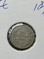 Zilveren dubbeltje 1897, Postzegels en Munten, Munten | Nederland, Zilver, Koningin Wilhelmina, 10 cent, Ophalen of Verzenden