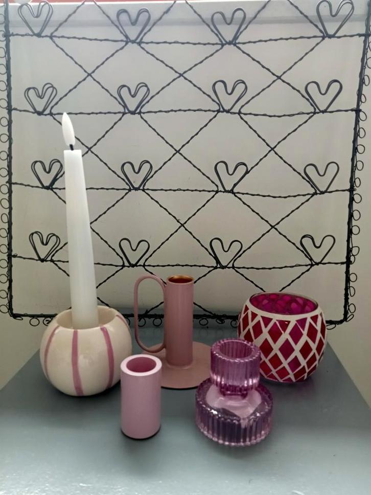 Diverse kaarshouders/kandelaars, Huis en Inrichting, Woonaccessoires | Kandelaars en Kaarsen, Nieuw, Kandelaar, Minder dan 25 cm