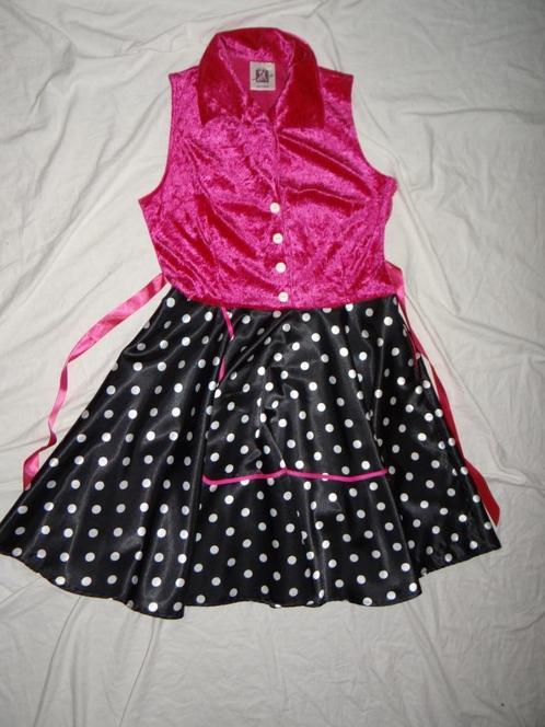 Leuke roze/wit/zwart polkadot ROCK & ROLL/ROCKABILLY jurk, Kleding | Dames, Carnavalskleding en Feestkleding, Gedragen, Kleding