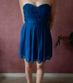 Kobalt blauwe strapless plissé jurk van Elise Ryan in maat M, Kleding | Dames, Gelegenheidskleding, Ophalen of Verzenden, Nieuw