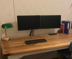 Dubbele monitor-arm inclusief HP monitoren, Ophalen, Zo goed als nieuw, Ingebouwde speakers, DVI
