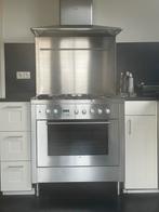 Robuust Siemens fornuis met achterwand en afzuigkap, Ophalen, Gebruikt, 60 cm of meer, Gas