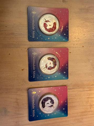 Unicorn 1 oz zilver ,blister pack beschikbaar voor biedingen