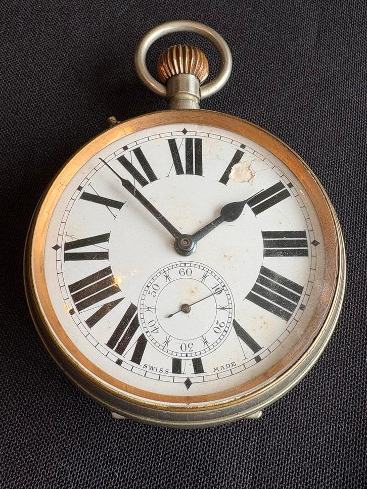 Goliat Zakhorloge Swiss Made - Loopt, Antiek en Kunst, Antiek | Klokken, Ophalen of Verzenden