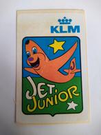 Sticker.  KLM jet Junior., Ophalen of Verzenden, Zo goed als nieuw