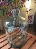 Mooie buikfles gistfles vaas, Huis en Inrichting, Ophalen of Verzenden, Overige kleuren, Glas, Minder dan 50 cm