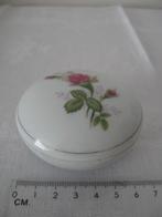 Porseleinen deksel doosje met roosje sieradendoosje, Ophalen of Verzenden