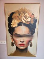 Groot Schilderij - Vrouw met Bloemen, Ophalen