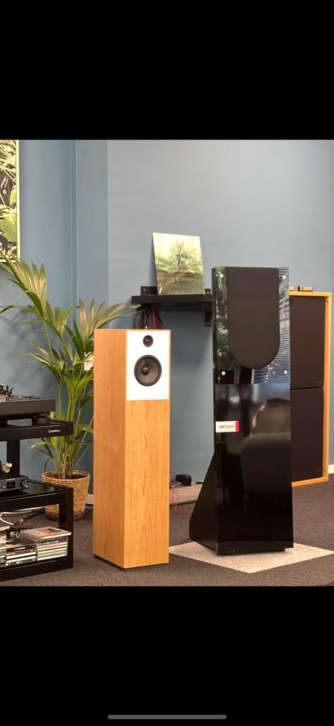 MB Quart 1600 speakers - Black Beauties, Audio, Tv en Foto, Luidsprekers, Zo goed als nieuw, Front, Rear of Stereo speakers, 120 watt of meer