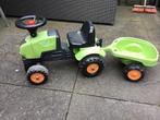 Kleine tractor met aanhanger 7,50, Kinderen en Baby's, Speelgoed | Speelgoedvoertuigen, Gebruikt, Ophalen