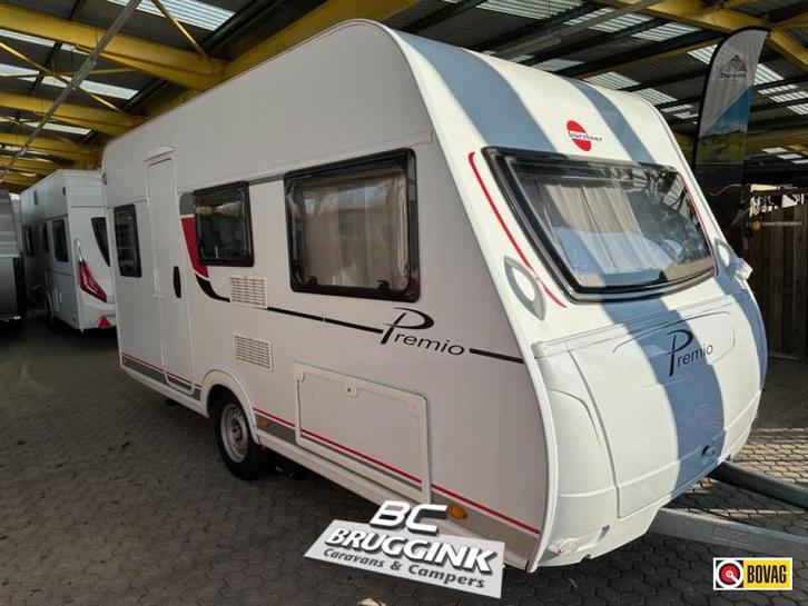 Bürstner Premio 435 TS - DWARSBED, Caravans en Kamperen, Caravans, tot en met 4, Standaardzit, Bürstner, Dwarsbed, Overige typen