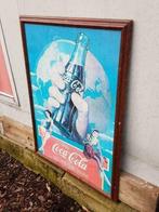 Vintage Coca Cola poster uit 1982, mooi ingelijst., Verzamelen, Ophalen, Met lijst, A1 t/m A3, Reclame