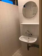 Wastafelset wit voor kleine ruimte, Doe-het-zelf en Verbouw, Sanitair, Ophalen, Gebruikt, Glas, Wastafel