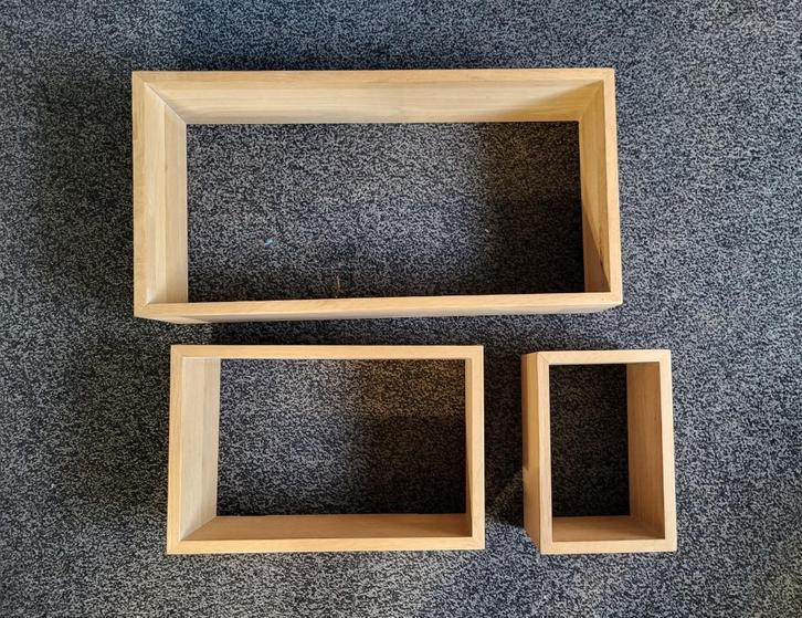 Wandkubus set van 3, Huis en Inrichting, Woonaccessoires | Wandplanken en Boekenplanken, Nieuw, Ophalen
