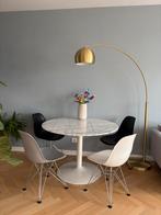 Mooie marmeren eettafel - fonQ Vestbjerg Cadiz 110cm, Ophalen, Overige materialen, 100 tot 150 cm, Rond