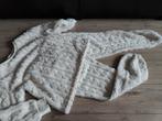 Warm fluffy huispak  kabel structuur m-L roomwit casual, Ophalen of Verzenden, Gedragen, Maat 42/44 (L), Wit
