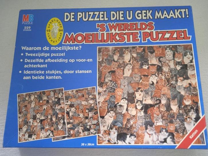 MB De puzzel die u gek maakt 529 stukjes, Hobby en Vrije tijd, Denksport en Puzzels, Zo goed als nieuw, Legpuzzel, 500 t/m 1500 stukjes