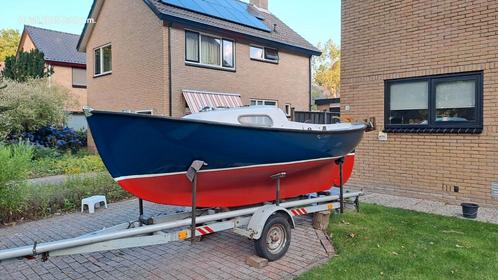 Midget 15 oostzeejol, Sloep, Watersport en Boten, Kajuitzeilboten en Zeiljachten, Gebruikt, Polyester, Benzine, Ophalen
