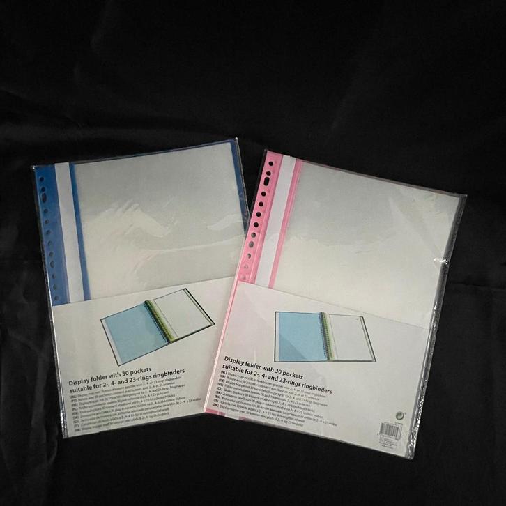 Displaymap 2 x met 30 insteekhoezen elk – Nieuw, Diversen, Schrijfwaren, Nieuw, Ophalen of Verzenden