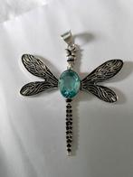 Zilveren hanger met blauw topaas, Nieuw, Met edelsteen, Dier, Zilver