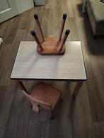 Vintage school setje, Kinderen en Baby's, Kinderkamer | Tafels en Stoelen, Ophalen, Gebruikt, Tafel(s) en Stoel(en)