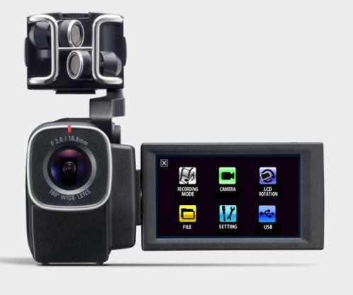 Zoom Q8 video vlog camera XLR audio stereo + accu + 64GB SD, Audio, Tv en Foto, Professionele Audio-, Tv- en Video-apparatuur